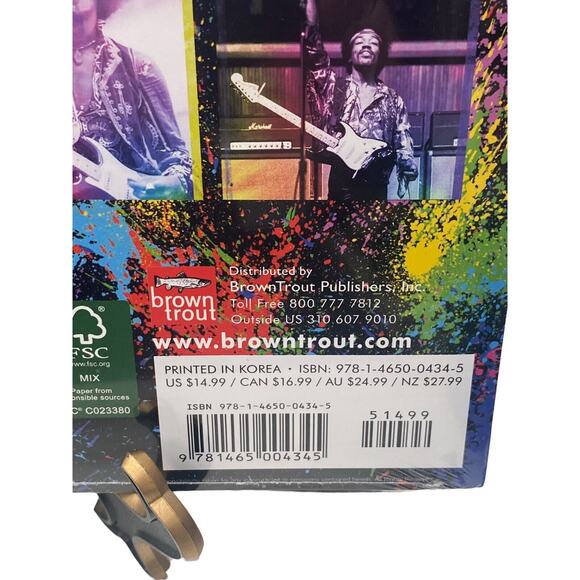 Official Jimi Hendrix 2013 Wall Calendar New Sealed Collectors Item Memorabilia - Picture 7 of 7